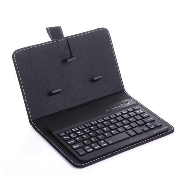 Trådløst Bluetooth-tastatur for telefon, Mini bærbart Bluetooth-tastatur med et beskyttende etui