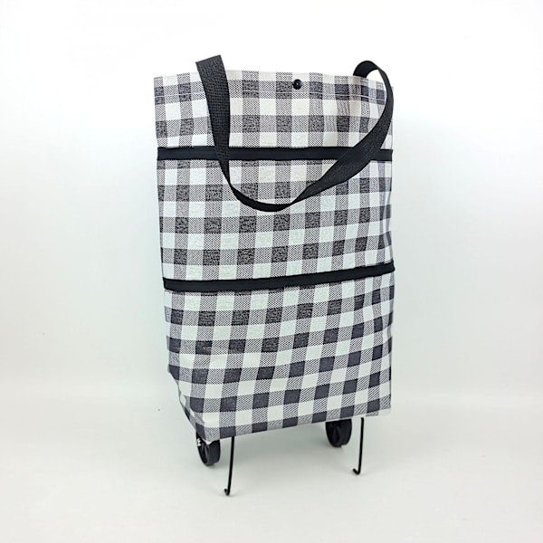 Hopfällbar Shoppingvagn, Lättviktig, Bekväm, Vikbar Shoppingvagn, 45x39cm 45x39cm