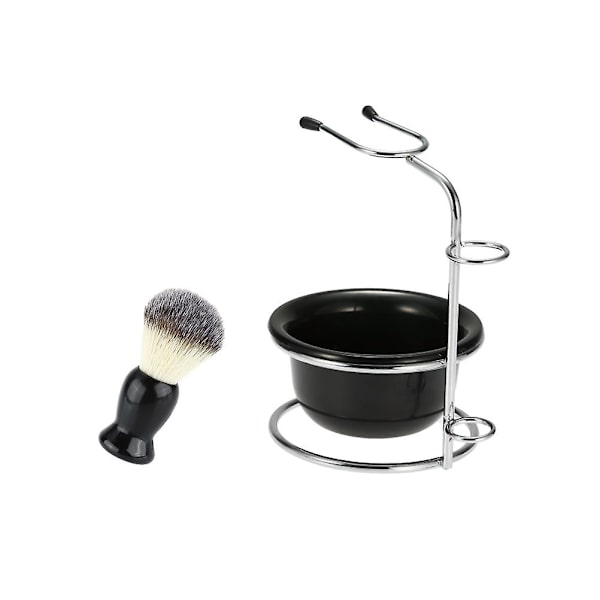 Razor Mænd Barbering Barbering Kost Skål Mænd Barbering Skål Barbering Skål Barbering Kop Sort 12.5 * 11,5 cm Black 12.5*11.5cm