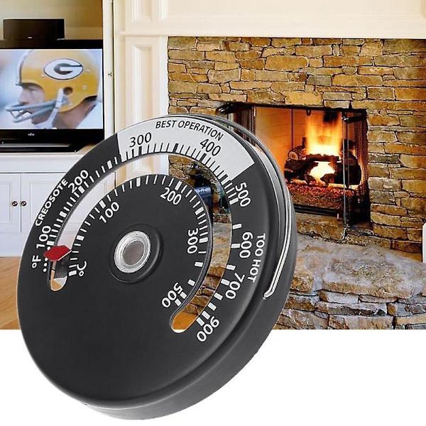 Ugnstermometer 0-500/100-900f Magnetisk Spis Vedeldad Kamin Termometer Aluminiumlegering Kök Matlagningstermometer För Grill Bakning (2st, Flerfärgad)