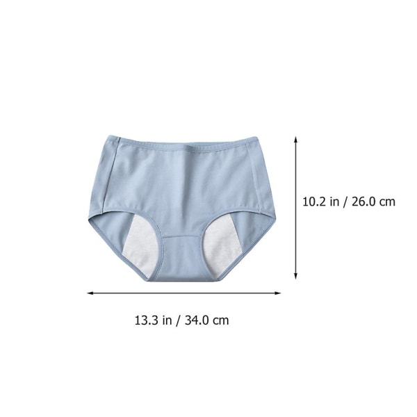 3 stk. Kvinders Bomuldsmenstruationsunderbukser Åndbare Menstruationstrusser XL XL