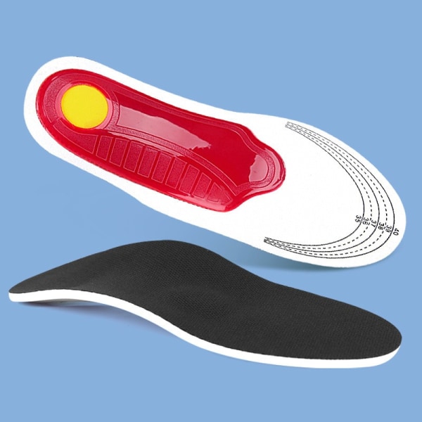 Sko Indlæg 2 Par Orthotic High Arch Support indlægssåler til sko Gel Pad 3D Bue Support Flade fødder til kvinder Mænd Ortopædiske fodsmerter