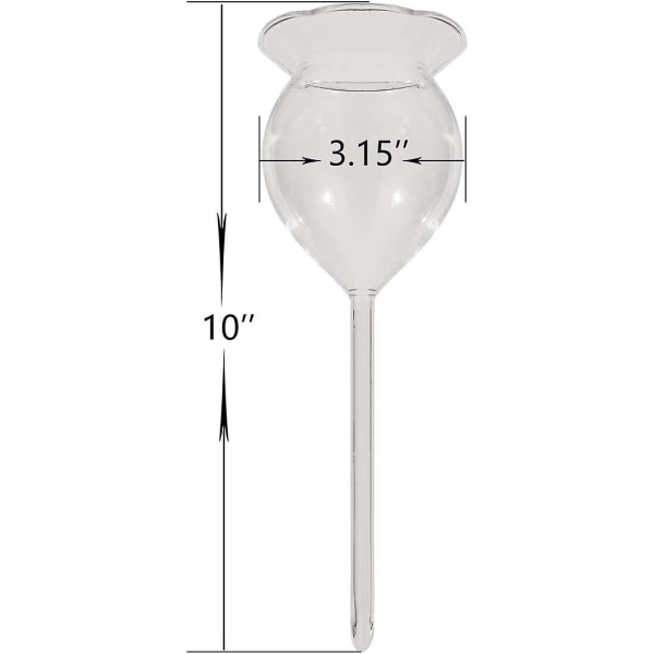 2 stk. Plantevandere Selvvandede Kugler Selvvandede Pigge, Håndblæst Klar Glas Plantevandspærer Enheder Til Indendørs Og Udendørs, Fyld Fra