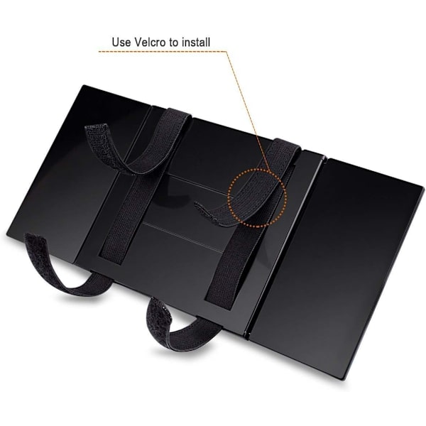Universal Resemirror Clip på Solskydd 310mm för Bil Lastbil SUV (12.5\", Svart)