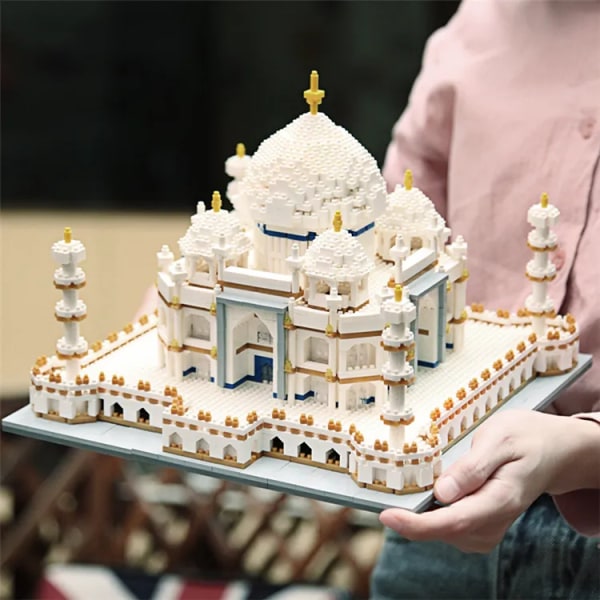 Arkitektursamling - Taj Mahal byggesett - modellsett og gave til barn og voksne - Micro Mini Block