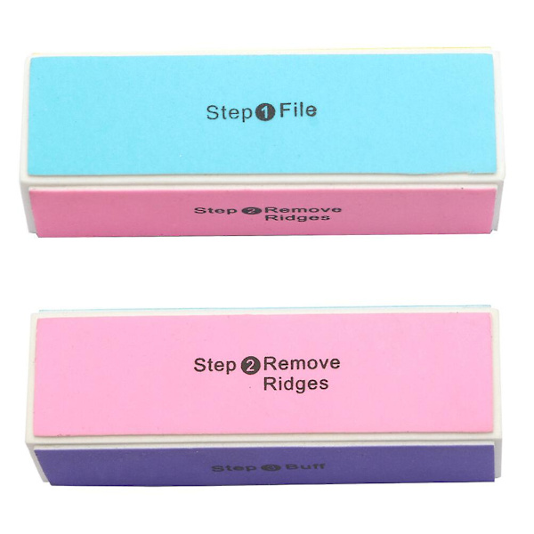 3 st Pedikyrverktyg Slipblock Polerblock Nagelfil Nagelkonstverktyg Nagelfiler Buff Nagelfil 10X3.2CM