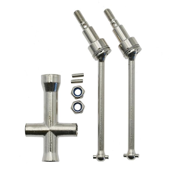 Metalinen etuakselin vetoakseli CVD-yhteensopiva Scy 16101 16102 16103 16201 Pro 1/16 Brushless RC-autojen päivitysosiin ja tarvikkeisiin