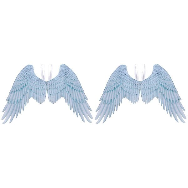 3 st Masquerade Överstora Änglavingar Cosplay Prestanda Rekvisita Dekoration För Vuxna Män Kvinnor Sky- 2 pcs 105X75CM