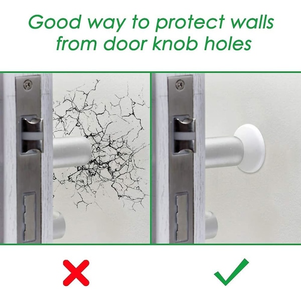 Dørhåndtag Kofanger, dørstoppervæg, silikone vægbeskytter, dørhåndtagsskærm til beskyttelse af væg, dørhåndtag, køleskabsdør, skabe (18 stk.