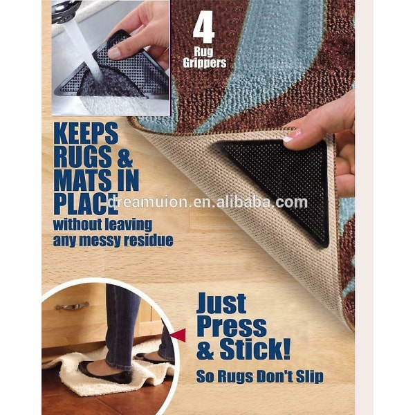 Vandtæt tæppe Anti-skrid-klistermærke Trekantet fast mærkat kan genbruges