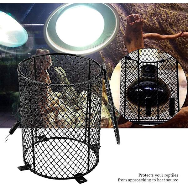 Reptilvärmelampa Skärm, Skyddande Bur Glödlampa Lampa Anti-brännskada Glödlampa Skyddande Omslag Box Skydd Bur För Kokande Strömförsörjningslåda (cylinder
