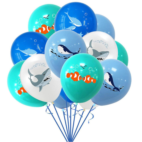 Kids Suit Latex Balloons Birthday Party Favors Ocean Animals Balloon Party Balloon12*6cm