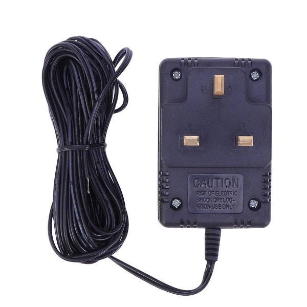 18 V Strømadapter Videodørklokke Strømadapter Videoovervågning Strømadapter Dørklokke Sort UK stik Black UK plug
