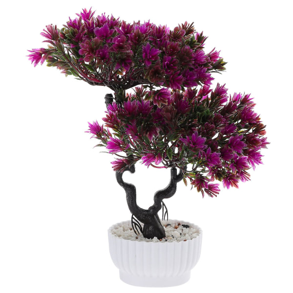 Kunstig plante Faux falsk træ ornament kreativ plante bonsai dekoration Lotus farve 31X27CM Lotus color 31X27CM