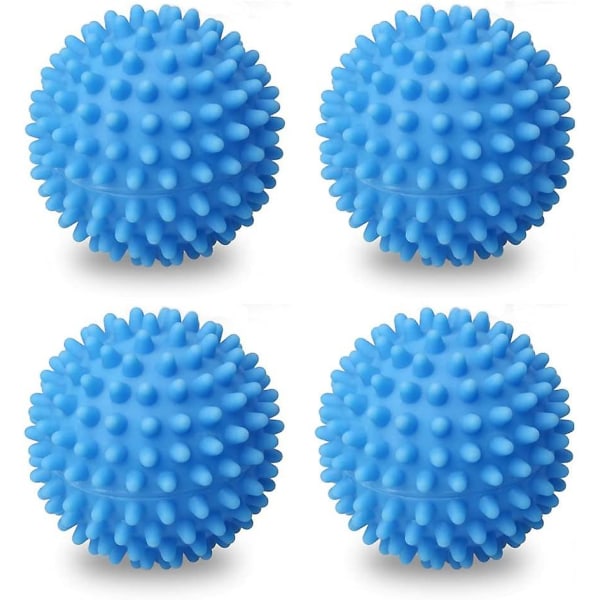 Set med 4 torkbollar, tvättboll påskyndar torkning Återanvändbar torktumlare Torkboll för tvättmaskin