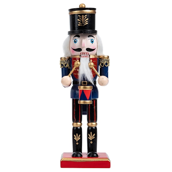 Blå Borddekor Tre Nøtteknekker Figur Nøtteknekker Figurer Salg Julenøtteknekker Nøtteknekker Soldat Statue Navy25x7.5cm Navy 25x7.5cm