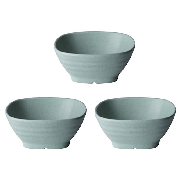 3pcs Environmental Wheat Straw Bowls Japanese Style Fiber Biodegradable Soup Bowl Salad Bowl Kid-fri