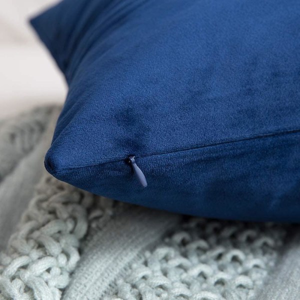 Sæt af 2 Dekorative Fløjls Pudebetræk Sofa Pudebetræk Super Glat Blød Behagelig Dekoration Hjem Stue Soveværelse Til Sofa 50x50cm Lysegrøn