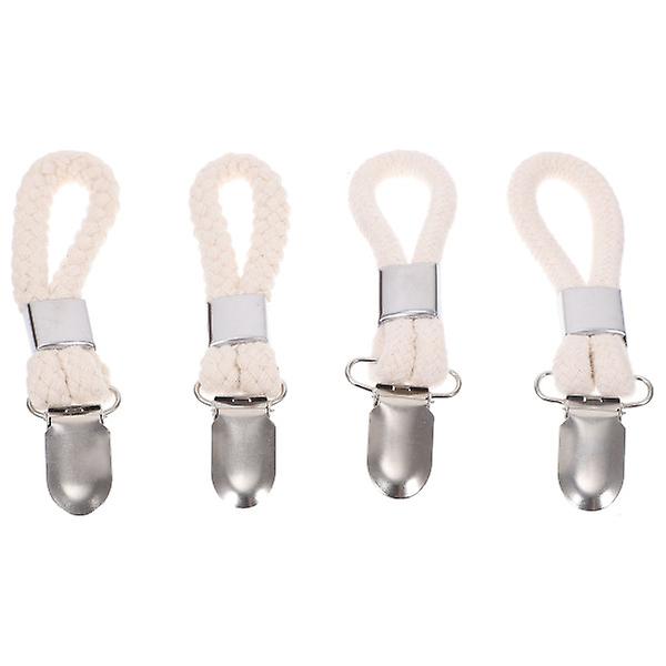 4 stk Henge Jern Håndkle Klips Kjøkken Bad Henge Tårn Holder Klips Hvit 11X2CM White 11X2CM