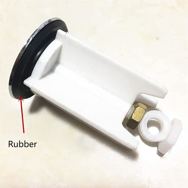 Badekarvask Sink Drain Universal Sink Plug for Vask Bidet Høydejusterbar Anti-kalk Stopper Plug Høydejusterbar Chr