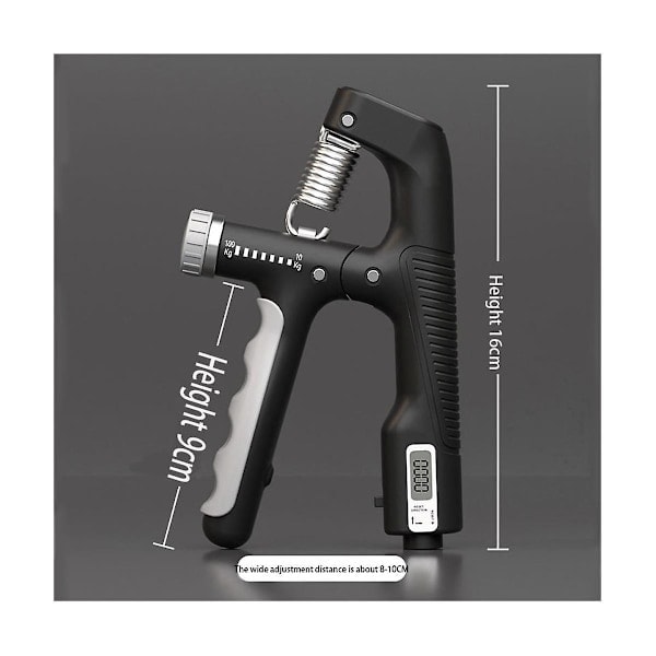 10-100kg Justerbart Elektroniskt Handgrepp Styrketräning Tung Gripper Fitness Muskelträning Hand_RY