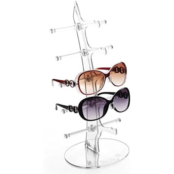 Eyeglasses Sunglasses Storage Display Stand Holder Organizer Case Show Rack for 5 Glasses