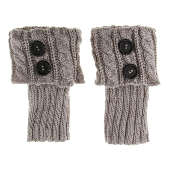 2 stk. Legwarmere for kvinner, strikkede legwarmere, sokker, legwarmere, legwarmer strømper