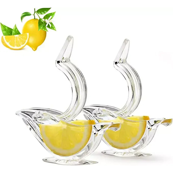 5 Pak Citronpressere, Citronpresser Akryl Manuel Saft Limepresser Fugleform Citron Skive Kilepresser, Ergonomisk Bærbar Frugtpresser til Or