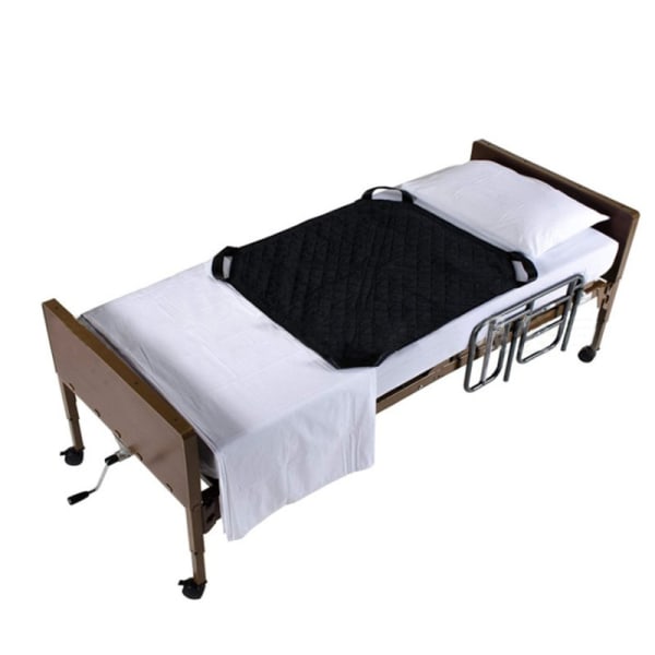 Posisjoneringsark for pasienthjelp med håndtak for å flytte og snu pasienter i sengen, for komfort og beskyttelse, 4 ergonomiske stropper for rask og sikker