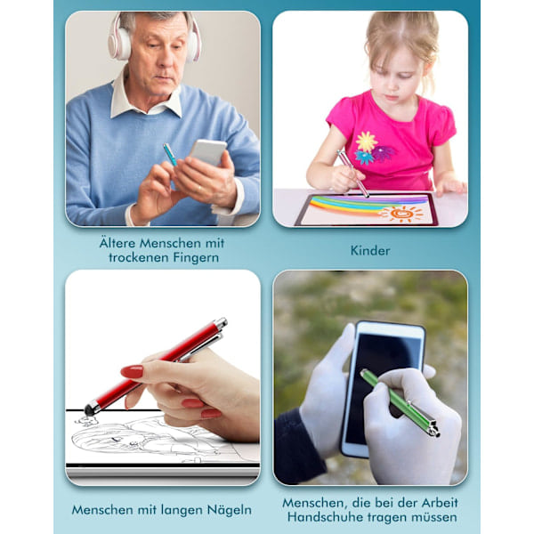 /Ryi/10 st Tablet Stylus Pen Pekpenna för Mobiltelefon Tablet Stylus Penna för Tablet
