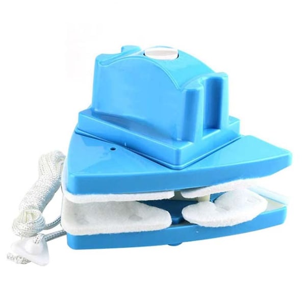 Blå dobbeltsidig vindusvasker Glassvisker Magnetisk rengjøringsverktøy, 5-girs justerbare magnetiske glider vaskebørsteverktøy