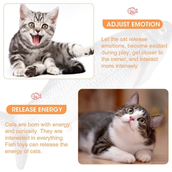 Djurtillbehör Djurleksaker Elektriska katt- och fiskleksaker Standardprodukter (elkarp + USB + kattmynta