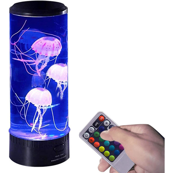 Maneter Lava Lampe, Elektrisk Søt Dimbar Led Maneter Stemningslys Fargeskiftende Nattelykt Med Usb Fjernkontroll Maneter Lampe Gave Til Hjemmedekor (ba