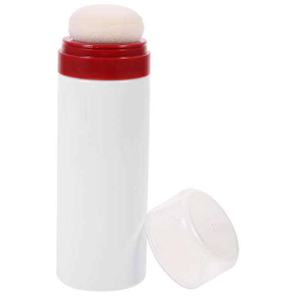 Kroppspuffar Dusch Bärbar Puderpuffflaska Puderpuffar Ansiktspuder Puderpuff Kroppspuder Talk White 14.8X4.8X4.8CM