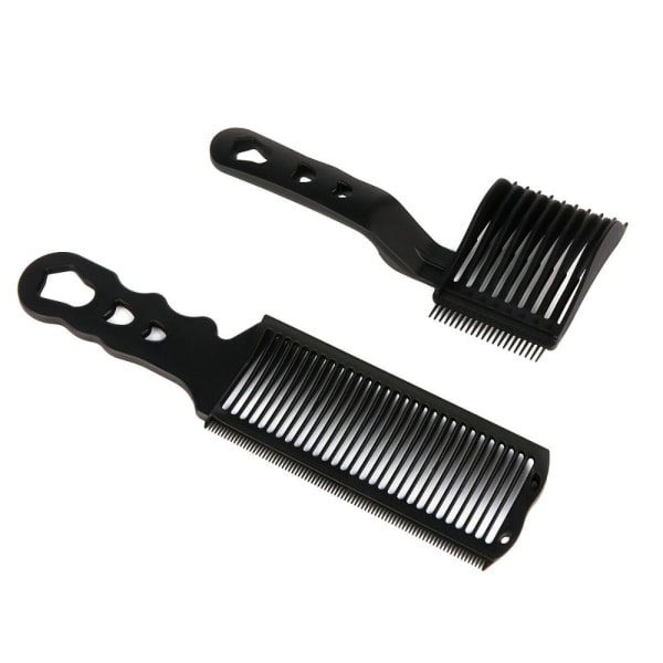 2-delad set Barber Fade Kammar Håravklippningskamm Böjd kamm