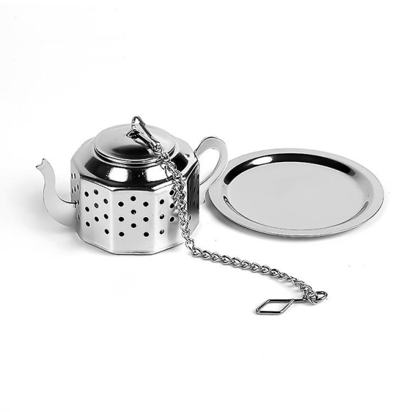 Ruostumattomasta teräksestä valmistettu teekannu Teekannu maustejuomasihti Yrttisiivilä (1 kpl, hopea)