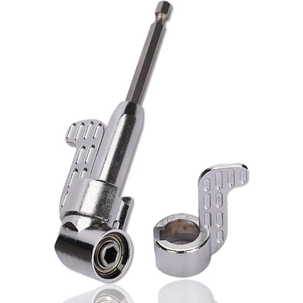 Solros Vinklad Skruvmejsel 1/4\" Vinkelhuvud 105° Hex Skaft Skruvmejsel (Silver)