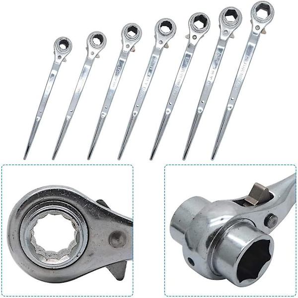 Stilladsnøgle/Stål Ratschenøgle 16-18mm/18-21mm/17-19mm/19-22mm/19-21mm/19-22mm/19-21mm/19-24mm/ 21-22mm