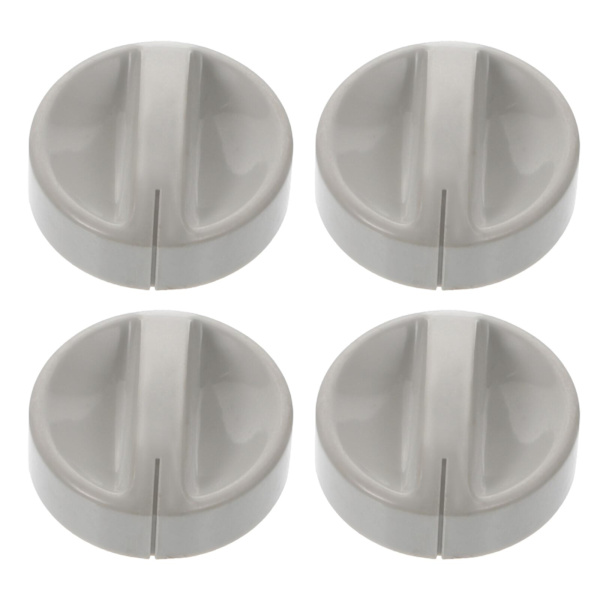 4 stk. Metal Knapper Ovn Knap Ovn Udskiftningsdele Mikrobølgeovn Knapper Udskiftning Gas Komfur Knapper Hvid White