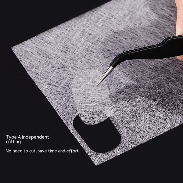 20 stykker Nail Extension Silke Fiberglass Nail Wrap Non Woven Fiber Gel Neglepleieverktøy for kvinner DIY Nail Art Extension Accessories