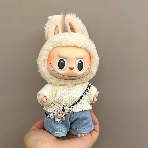 /RYI/17cm Dockkläder Labubu Kläder Tillbehör La Bubu Dockkläder 4 ( only clothes)