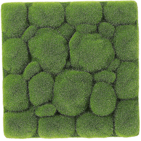 Konstgräsmatta i Mossliknande Faux Moss Väggdekor DIY Väggmosspynt Simulerad Konstgjord Mosspynt Grön 50X50X5CM Green 50X50X5CM