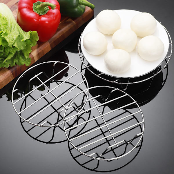 Foldbar Grillrist i Rustfrit Stål til Camping, BBQ, Madlavning - 18*18*3cm
