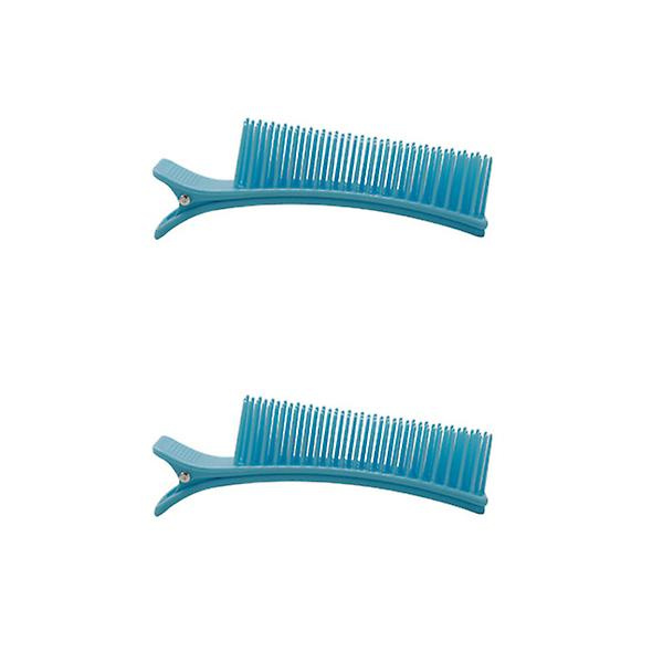 2 kpl Monitoiminen Hiustenleikkauspihdit Salongin Leikkaus- ja Väripihdit Hiusten Muotoiluun Kerrospihdit (Pieni Koko Sininen)Sininen 10*2.5cm Blue 10*2.5cm