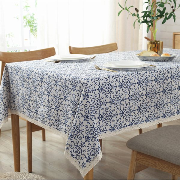 Duk Påskduk Portabel Enkelt Bord Bordduk Bord Semester Bankett Picknick Bord-90*150CM