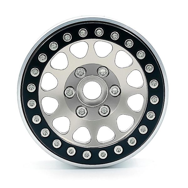4 stk Metall Beadlock 1.9 Hjulnav Hjulfelg Kompatibel Med 1/10 Rc Crawler Bil Traxxas Trx4 Rc4wd D90 Axial Sc