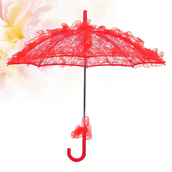 Morsiussateenvarjo Kaunis ja hieno pitsikoristeinen hääsateenvarjo juhliin Hääkuvat