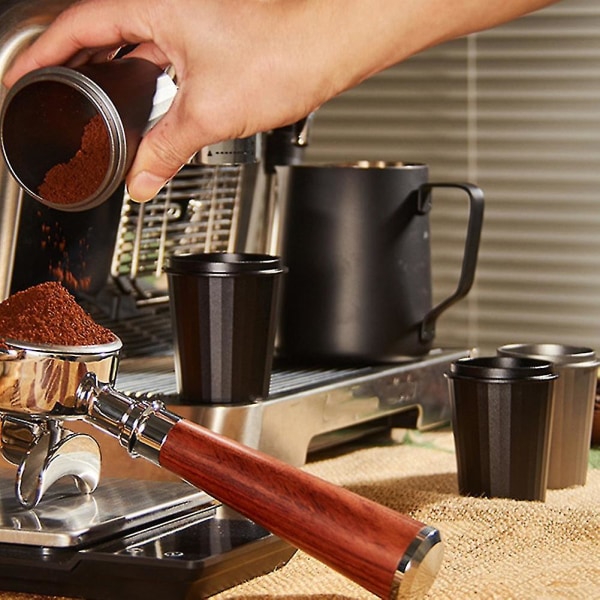 58mm Kaffe Dosering Kopp Sniffing Mugg Kompatibel Med Espressomaskin Rustfritt Stål Kaffe Pulver Kopp Mater S