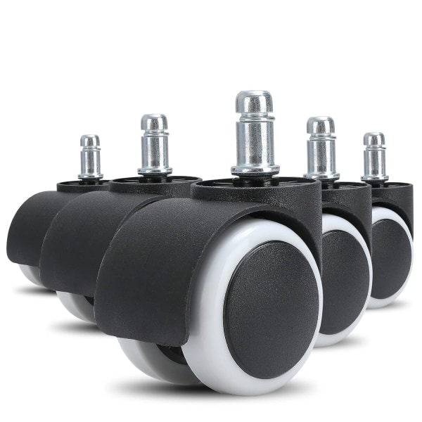 Kontorsstols Hjul, Kullager Stolhjul, Tunga Datorkontorsstols Swivel Hjul, 5-pack Hjul