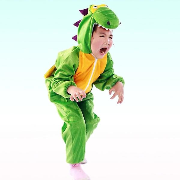Lasten Piirretty Dinosaurusten Puku Esitysnaamiaiset Cosplay Eläinpuku Vaatteet Koko LGreenL Green L